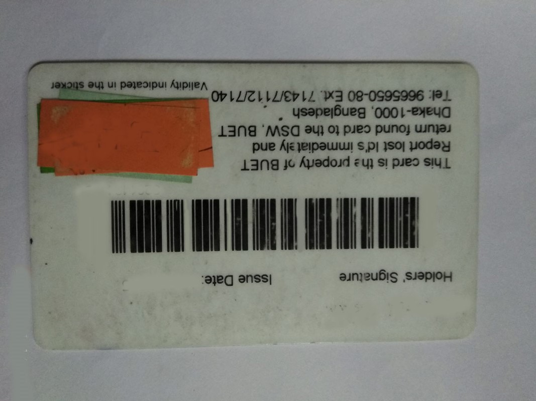 Buet Student Id Card